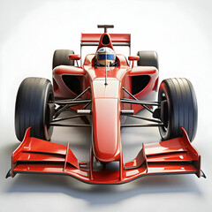 racing car in red