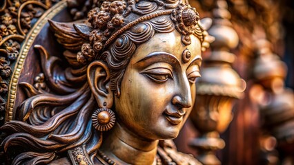 Obraz premium Close-Up Sculpture Photography with High Depth of Field for Art Enthusiasts and Collectors
