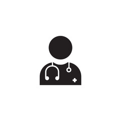 Medical icon, user symbol isolated, doctor pictograms