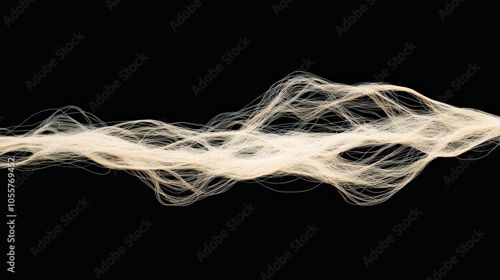 Aufkleber exploring the fluid dynamics of abstract waves in minimalist artistry