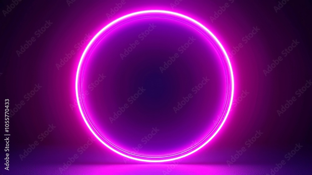 Poster dynamic purple orb gliding through an expansive black void, captivating motion and vibrant color con