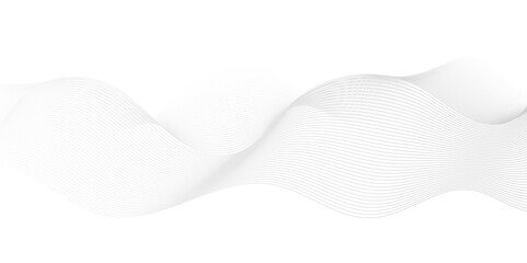 Abstract white light blend paper wave line. vector gradient transparent tech wave curve creative technology flowing smooth diagonal background. Modern creative wave lines glowing moving sound.