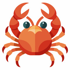 crab cartoon isolated on white