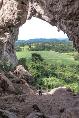 Obraz premium view from the top of the mountain