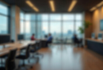 motion blur background of modern office interior design contemporary workspace for creative business defocus long exposure shake jerk