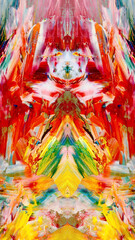 Abstract background art . Ethnic pattern. Mixtures of oil paint. Trendy hand painting canvas. Wall decor and Wall art prints Idea. 3D Texture. Art object