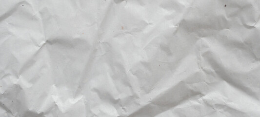 Abstract white crumpled and creased recycle paper texture background