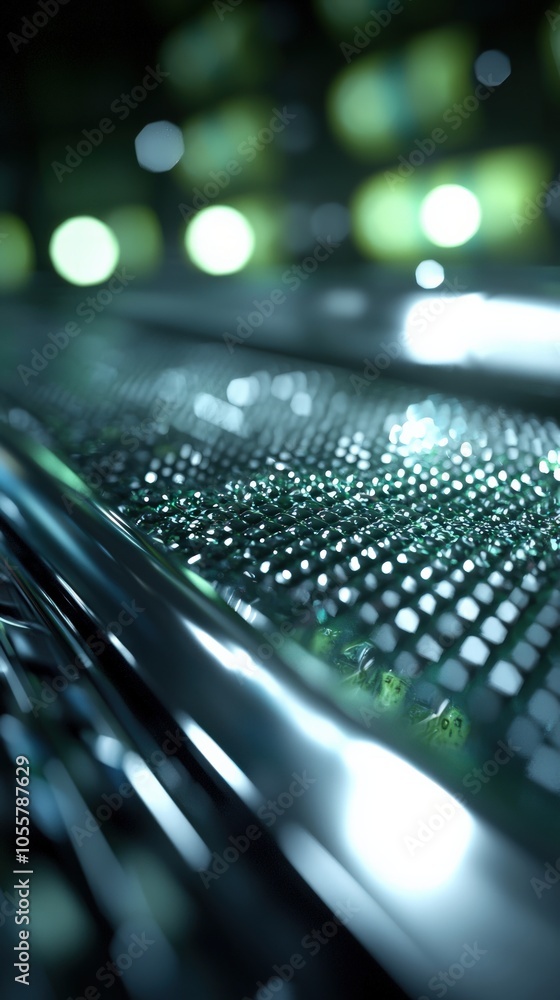 Poster exploring the intricacies of modern technology through abstract macro perspectives