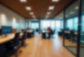 motion blur background of modern office interior design contemporary workspace for creative business defocus long exposure shake jerk