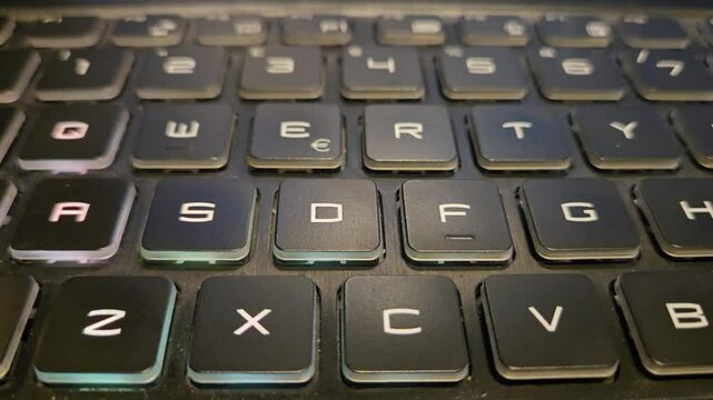 Side left keyboard with LED rgb