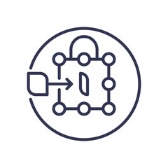 Illustration of enzyme-substrate interaction with lock and key model.