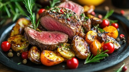 A dish featuring meat and vegetables designed for a paleo diet