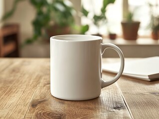 Mug on a desk mock up