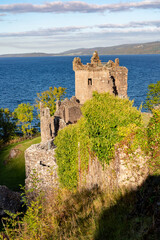 Urquhart Castle on the shores of Loch Ness