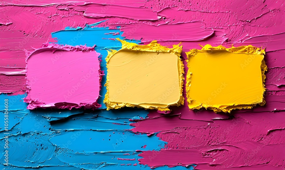 Poster vibrant abstract expression, a dynamic interplay of colors and shapes, showcasing creativity and emo