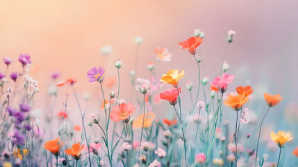 Fototapeta premium field of flowers