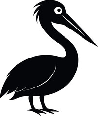 Pelican Bird vector art illustration eps