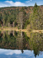 Short hike to Lake of Lispach, in the Vosges (France)