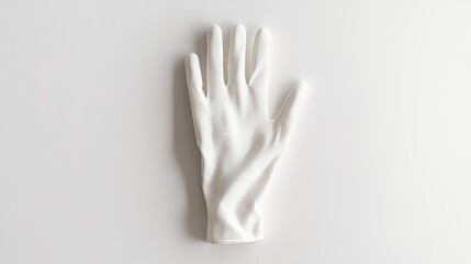 Single kitchen cooking glove isolated on a clean white background, offering a minimalist visual for culinary themes.