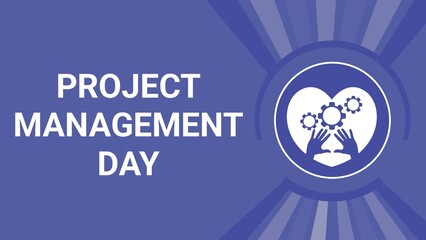 Project Management Day web banner design illustration 
