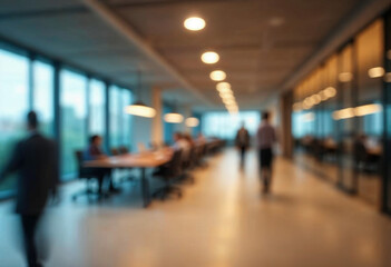 motion blur background of modern office interior design contemporary workspace for creative business defocus long exposure shake jerk