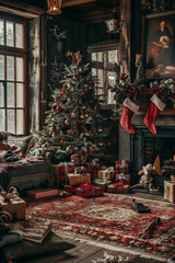 Image of a warm home at Christmas