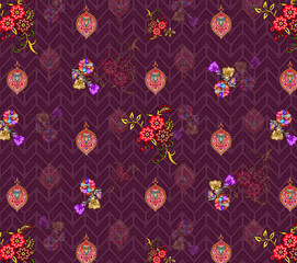 Beautiful All over Digital design, with Volite colour flowers ,seamless background patterns, shutter stock illustration