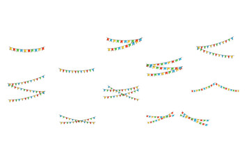 Colorful Fiesta Flag SET