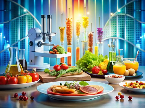 Food Photography with DNA Sequencing Results in a Chromatogram for Scientific Visualization