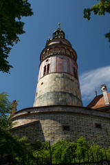 Fototapeta premium The picturesque historical town of Český Krumlov is full of historical monuments.