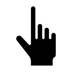 Cursor hand icon logo sign set vector outline