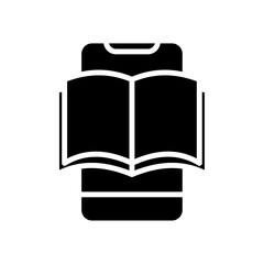 Ebook icon logo sign set vector outline