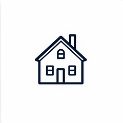 Fototapeta premium Home icon on white background