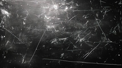 Abstract chalkboard with random scribbles and scratches