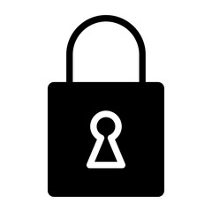 Lock icon logo sign set vector outline