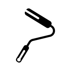 Paint roller icon logo sign set vector outline