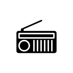 Radio icon logo sign set vector outline