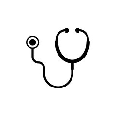 Stethoscope icon logo sign set vector outline