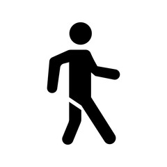 Walk icon logo sign set vector outline