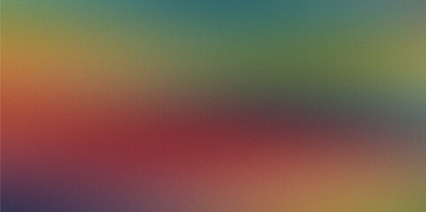 Obraz premium abstract Rainbow gradient background,Banner Poster in Red, Maroon, and Blue, pink, Orange, Vintage gradient background with grain texture, colorful digital grain noise effect pattern lo fi multicolor.