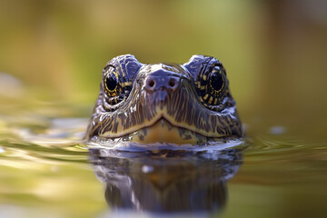 turtle in the pond