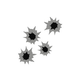 Hand Drawn Bullet Hole 