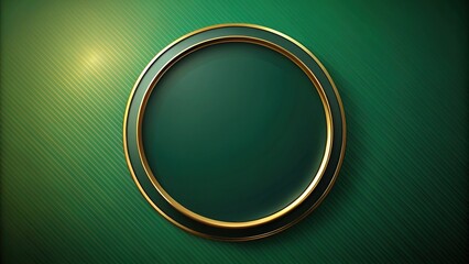 luxurious abstract gold black green circle background