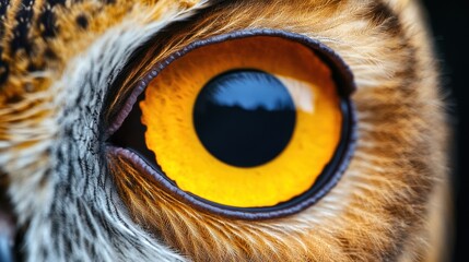 Close-Up of Barn Owl Eye in Stunning Detail