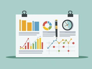 Business Goals and Strategies Document with Icons