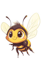 Fototapeta premium Cute cartoon bee