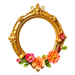 Gold frame khmer photo