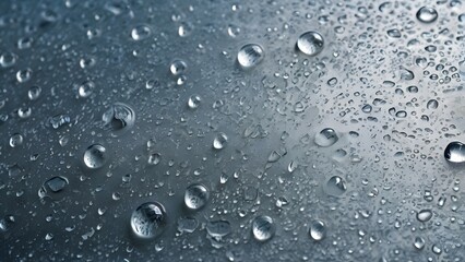 Frosted Glass with Detailed Condensation Texture - Refreshing Close Up