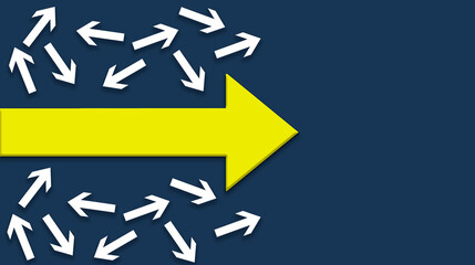 the arrow of the yellow coin indicates the exact location in the environment of the wrong directions