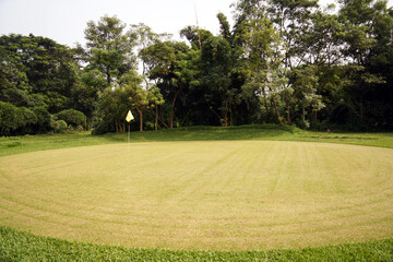 Obraz premium Golf court ground with beautifull scenary